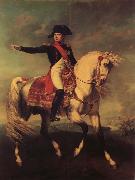 Natoire, Charles Joseph Horseman likeness of Napoleon I oil on canvas